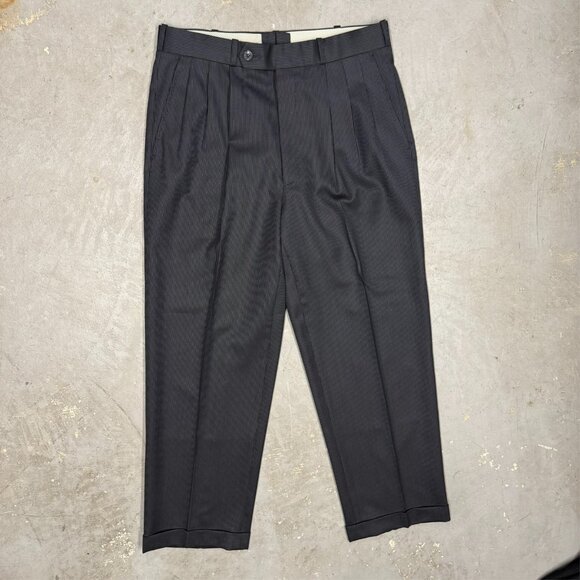 Salvatore Fazzari Ermenegildo Zegna Trofeo Suit Pinstripe Blue Wool 40 R 32x28 - Picture 9 of 13